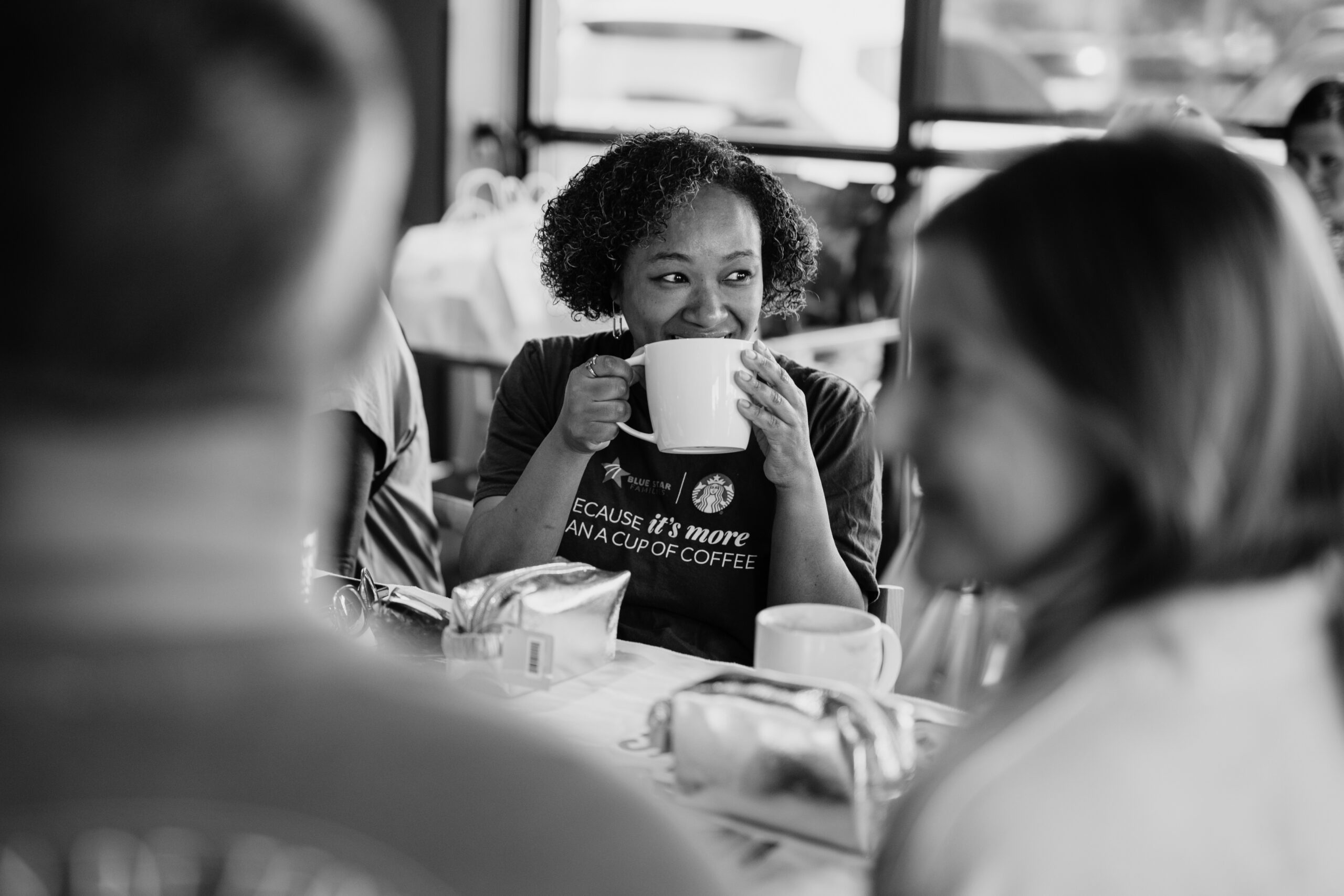 Branded Items,  Partner,  Brand Parternships,  Brand Partner,  Brand Partnership,  Starbucks,  Adult,  Beverage,  Cafeteria,  Cup,  Female,  Head,  Indoors,  Person,  Restaurant,  Woman
Starbucks Military Spouse Appreciation Event